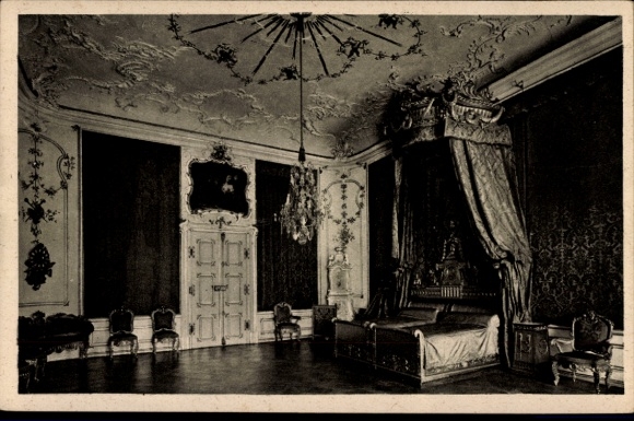 Postcard Würzburg am Main Lower Franconia, Napoleon Room, Residence, magnificent furnishings, atmosphere