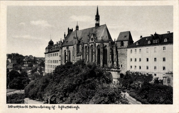 Ak Altenburg in Thüringen, Außenansicht der Schlosskirche
