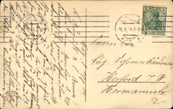 Postcard Hamburg Eimsbüttel, Lappenbergsallee, Apostel-Kirche