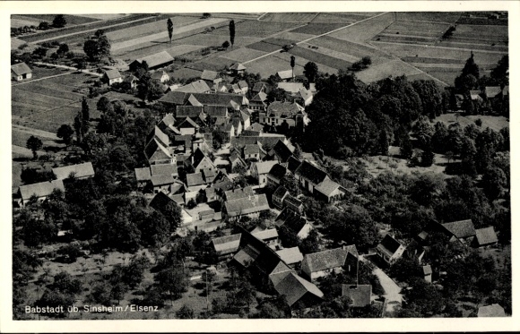 Postcard Babstadt Bad Rappenau in Baden, aerial photograph