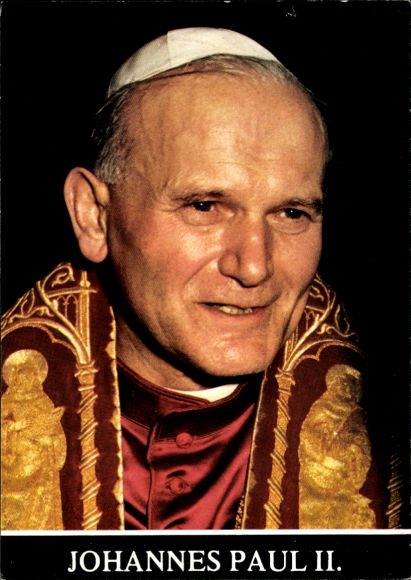 Postcard Pope John Paul II, portrait