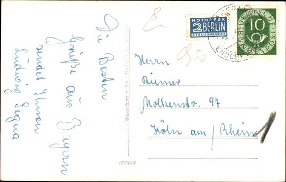Photo Postcard Amerang in Upper Bavaria, church, view of the town