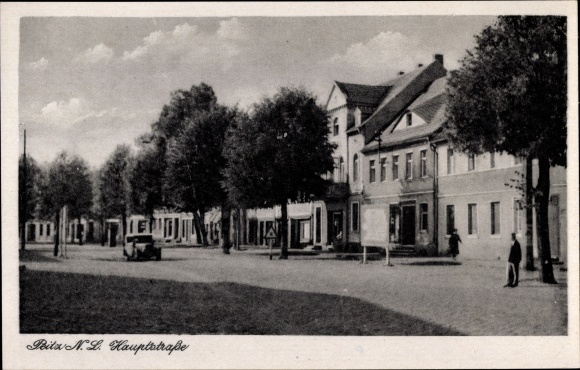 Ak Peitz in Brandenburg, hoofdstraat, winkels