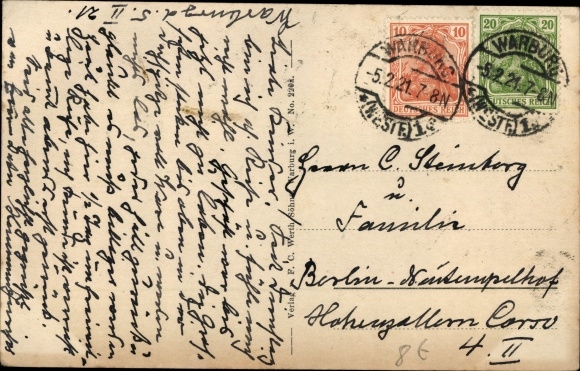 Postcard Calenberg Warburg in Westphalia, view of the castle