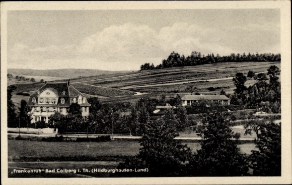 Postcard Bad Colberg Heldburg in Thuringia, Frankenruh convalescent home