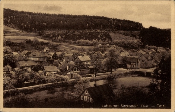 Ak Sitzendorf in Thüringen, Gesamtansicht