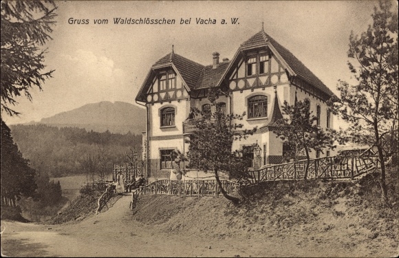 Ansichtkaart Vacha Werra Thüringen, Waldschlösschen