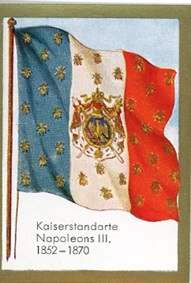 Obraz z kolekcji flagi historyczne obraz 221, sztandar cesarski Napoleona III 1852 - 1870