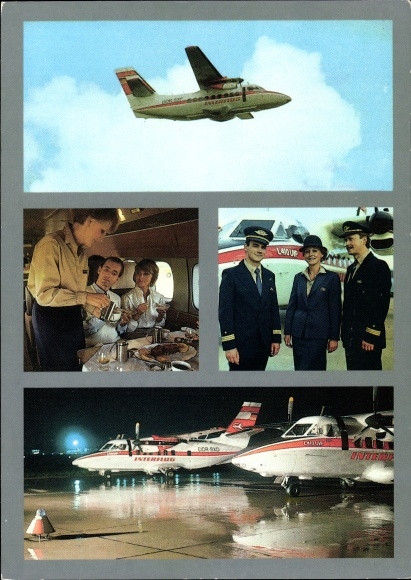KP Niemiecki samolot pasażerski, Interflug, piloci, stewardessa