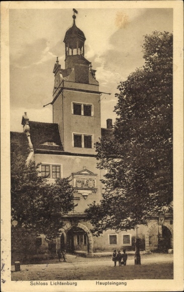 Postcard town of Prettin Annaburg in the Wittenberg district, Lichtenburg Castle
