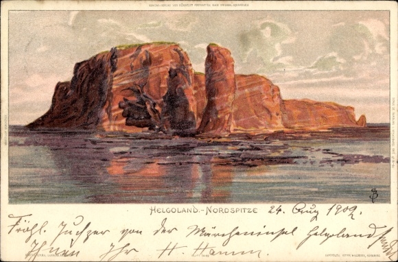 Artysta lito Biese, C., Helgoland w Szlezwiku-Holsztynie, północny kraniec