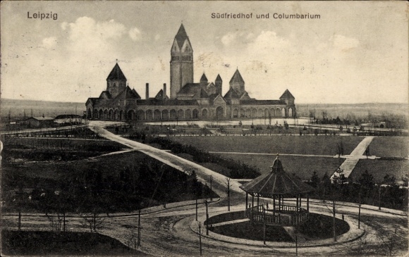 Ak Südvorstadt Leipzig in Sachsen, Südfriedhof und Columbarium