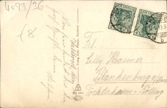 Postcard Waldbröl in the Oberbergisches Land, sanatorium and nursing home
