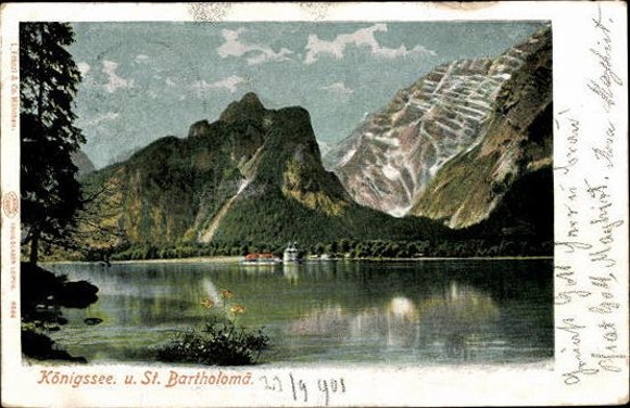 10 alte Ak Berchtesgaden, Königssee, verschiedene Ansichtens