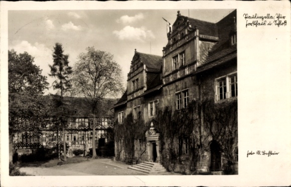 Ak Paulinzella Rottenbach Königsee in Thüringen, Forsthaus, Schloss