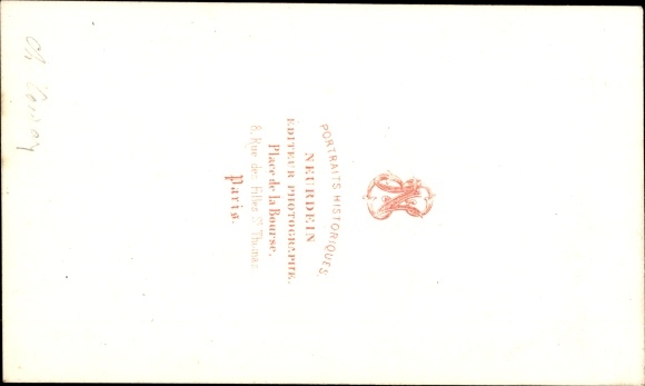 Visiting Card Marie-Anne Charlotte de Corday d&#39;Armont