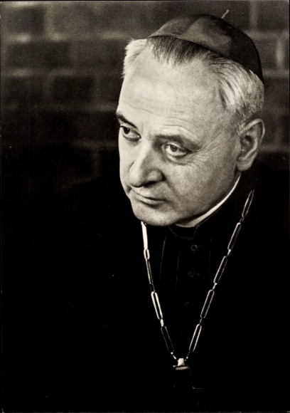 Postcard Dr. Hermann Volk, Bishop of Mainz