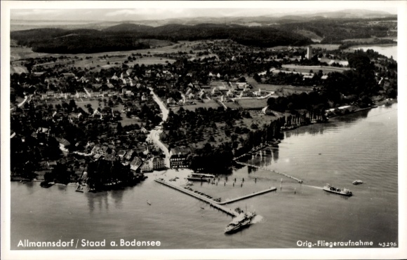 Ak Allmannsdorf Konstanz, Fliegeraufnahme