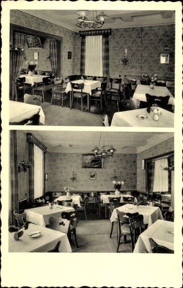 Postcard Northeim in Lower Saxony, Zum Rücking restaurant, long-distance driver's home