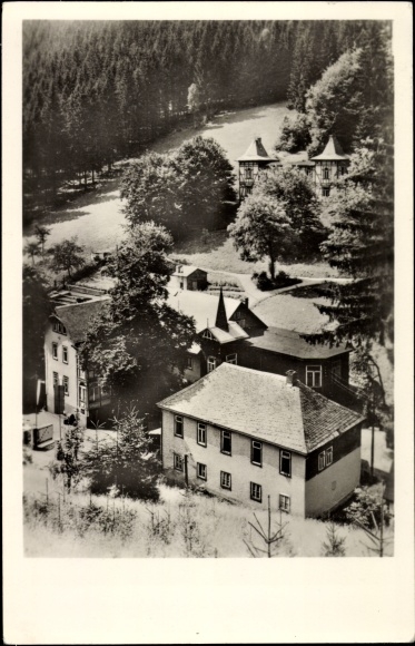 Postcard Allersdorf Herschdorf, view of the FDGB convalescent home Bad Finkenmühle