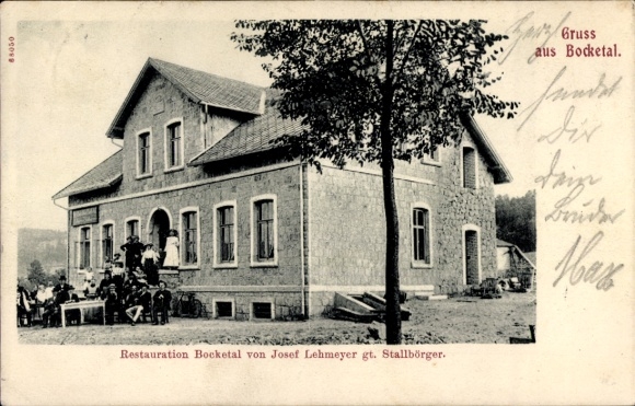 Ak Bocketal Ibbenbüren in Westfalen, Restauration Bocketal