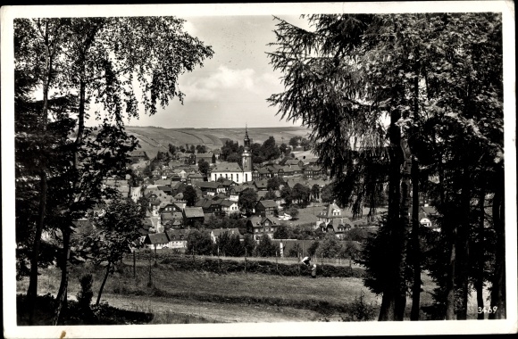 Ak Wurzbach in Thüringen, Gesamtansicht