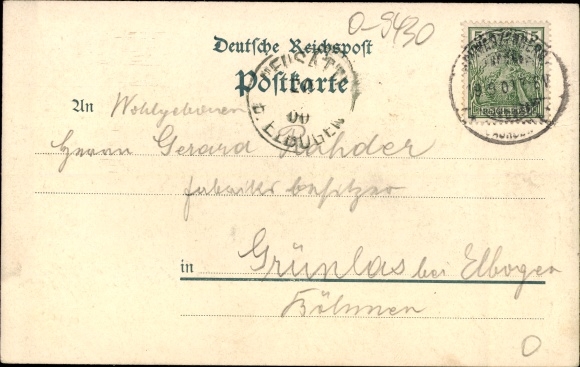 Chromo-Litho Schwarzenberg in the Erzgebirge Saxony, total view, Hotel Sächsischer Hof