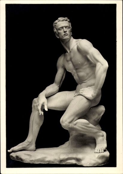 Postcard Plastik Beruf, Arno Breker, Male Nude