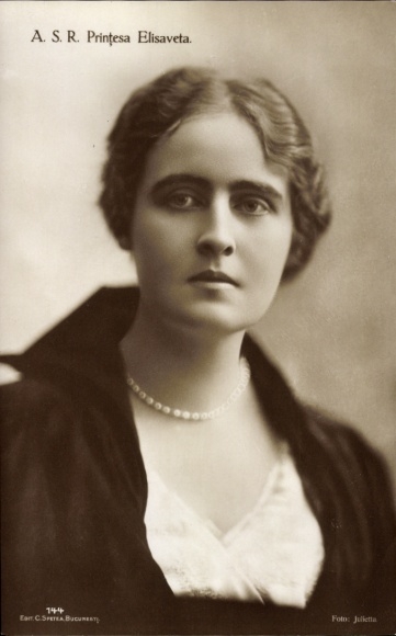 Postcard Princess Elisaveta of Romania