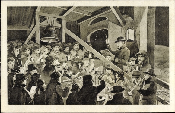 Artist PC Schneeberg in the Ore Mountains, Schneeberger Turmsingen, St. Wolfgang&#39;s Church, bell