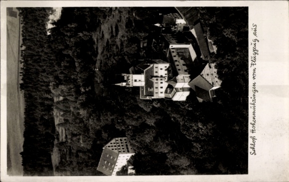Ak Mühringen Horb am Neckar, Schloss Hohenmühringen, Schloss  Ansicht vom Flugzeug aus