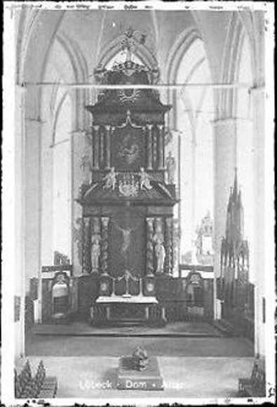 16 Glas Negative Lübeck, Holstentor, Dom Innenansichten, Orgel, Marienbild, Chor