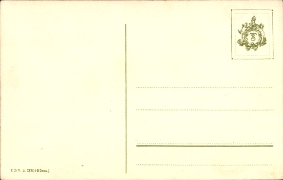 Postcard Composer Richard Wagner, scene from Lohengrin