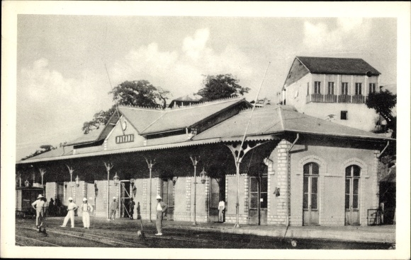 Ak Matadi DR Kongo Zaire, Bahnhof