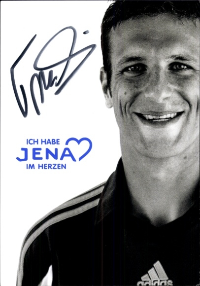Autogrammkarte Fußballer Jens Truckenbrod, FC Carl Zeiss Jena, Autogramm