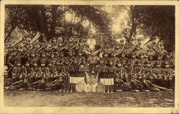 Ak Diemitz Halle an der Saale, Seifert Orchester, deutsche Soldaten