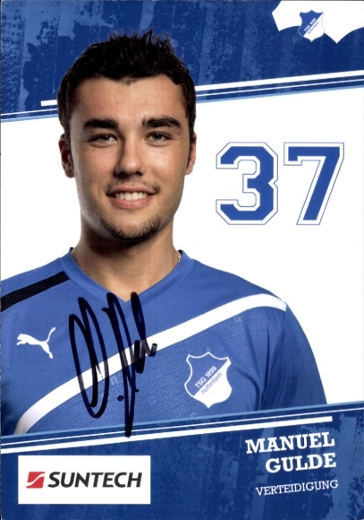 Autogrammkarte Fußballer Manuel Gulde, TSG 1899 Hoffenheim, Autogramm