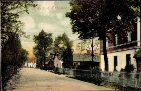 Briefkaart Hamburg Altona Lurup, Chaussee
