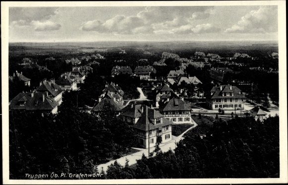 Postcard Grafenwöhr in Bavaria, military training area