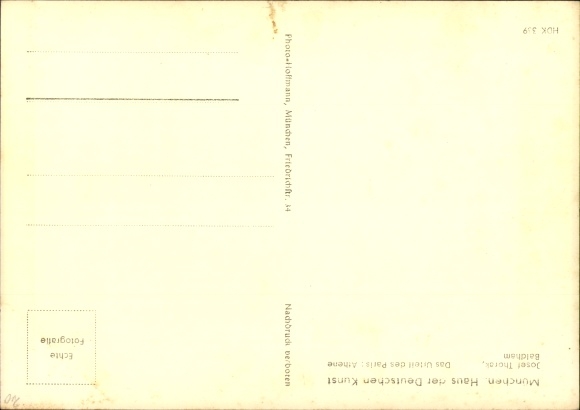 Postcard Plastic by Josef Thorak, The Judgment of Paris, Athene, HDK 339