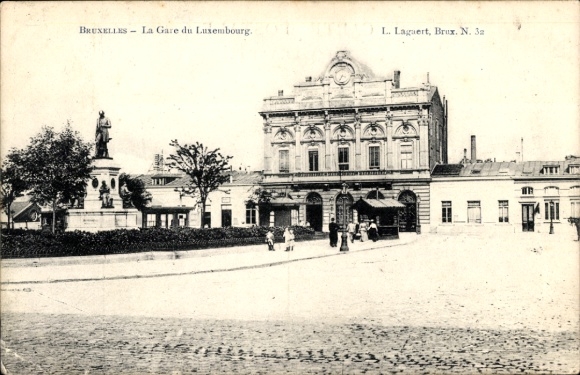 Postcard Brussels, Gare du Luxembourg