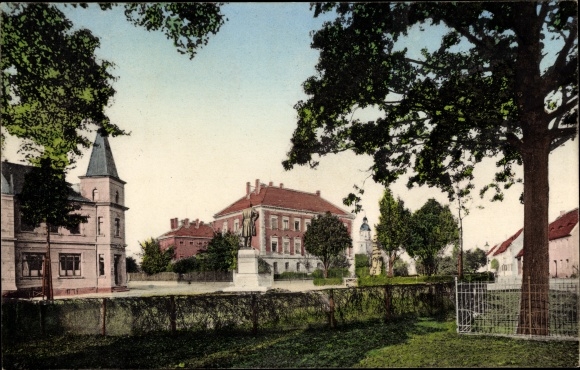 Postcard Frohburg in Sachsen, town view