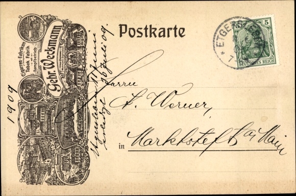 Chromo-Litho Etgersleben Börde Hakel Saxony Anhalt, cigar factory Gebr. Weckmann
