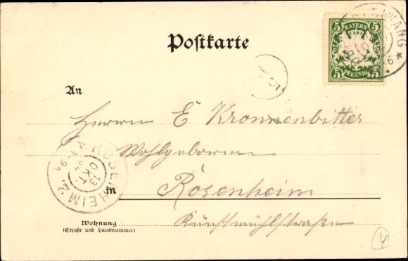 Postcard Söchtenau am Simssee Upper Bavaria, general view