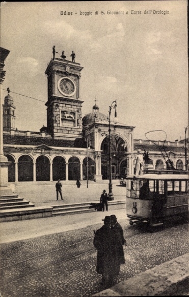 Ak Udine Friuli Venezia Giulia, Loggia di S. Giovanni e Torre dell' Orologio