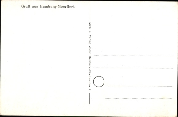 Postcard Hamburg Bergedorf Moorfleet, view of the district