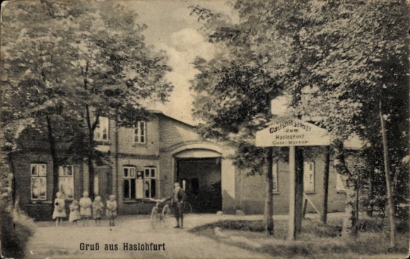 Ak Haslohfurth Norderstedt in Schleswig Holstein, Gastwirtschaft zum Haslofurt