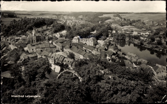 PC Bad Lobenstein in Thuringia, city overview from the old tower