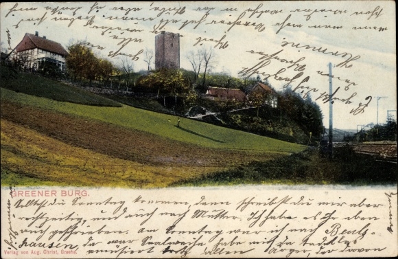 Ak Greene Einbeck in Niedersachsen, Greener Burg