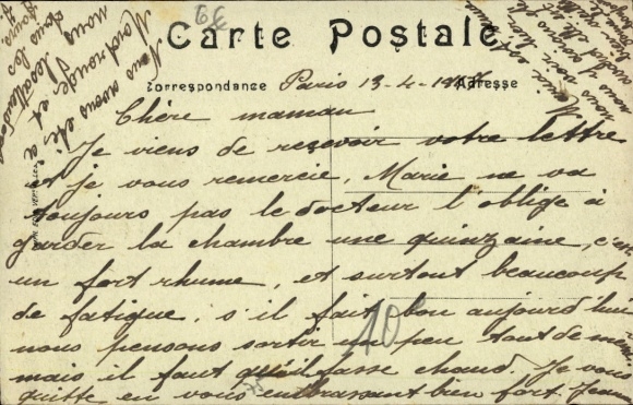 Postcard Paris X., Gare de l'Est
